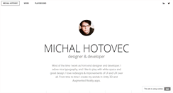 Desktop Screenshot of michalhotovec.com