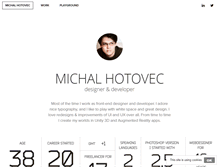 Tablet Screenshot of michalhotovec.com